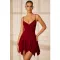 Fashion V-neck sling sleeveless skirt dress