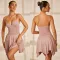 Fashion V-neck sling sleeveless skirt dress