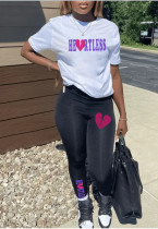 Large print personalized print casual two-piece set