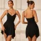 Fashion V-neck sling sleeveless skirt dress