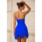 Fashion V-neck sling sleeveless skirt dress