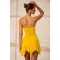 Fashion V-neck sling sleeveless skirt dress