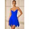 Fashion V-neck sling sleeveless skirt dress