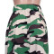 Camo print zip split stretch waist skirt