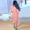 Open waist split irregular buttock sexy dress