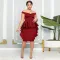 Side invisible zip dress