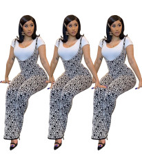 PRINTED STYLE FITTED JUMPSUIT