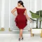 Side invisible zip dress