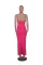 Long neck skirt pleated dress