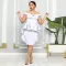Side invisible zip dress