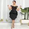 Side invisible zip dress