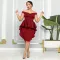 Side invisible zip dress