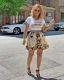 Fashion printed slim top