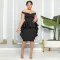 Side invisible zip dress