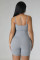 Pit small V-neck slim casual jumpsuit