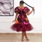 Printed gauze dress