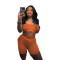 Sexy women's perspective mesh vest shorts two-piece set