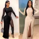 Perspective slimming skirt one-piece clothes nightclub clothes