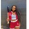 Casual summer patchwork sports two-piece set