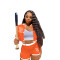 Casual summer patchwork sports two-piece set