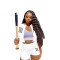 Casual summer patchwork sports two-piece set