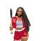 Casual summer patchwork sports two-piece set
