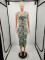 Fashion printed camouflage dress without hat