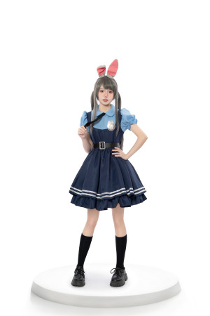 Judy police rabbit skirt stage dress
