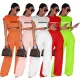 Popular letter printing sleeveless two-piece set