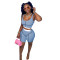 Fashion, leisure, sports, summer, new threaded women's new two-piece set