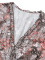 V-neck waistband printed short-sleeved dress
