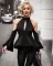 Fashion flare sleeve dress slim skirt