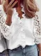 V-neck long-sleeved shirt