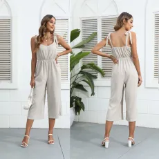Sexy sleeveless sling jumpsuit