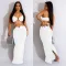 Fashion strapping iron ring sleeveless long dress