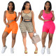 Printed slim sports fashion casual suit