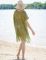 Hollow knit holiday skirt bikini beach blouse
