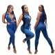 Sexy fashion jeans jumpsuit