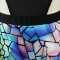 Sexy gauze perspective half-high neck dress