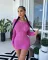 Sexy fashion cut-out ice silk dress