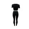 Fashion round neck short sleeve top tights suit