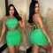 Sexy backless neck tie suit