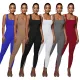 Sexy square-neck backless buttocks slimming jumpsuit