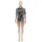 Fashion cashew flower print casual loose shirt top