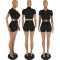 New summer fashion trend short-sleeved shorts two-piece set