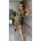 New camouflage shirt short-sleeved shorts two-piece set