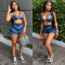 Summer new fashion casual two-piece set