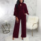 Sexy fashion solid color round neck jumpsuit