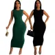 Sexy Fashion Solid Sleeveless Dress