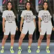 Fashion printing two-piece set